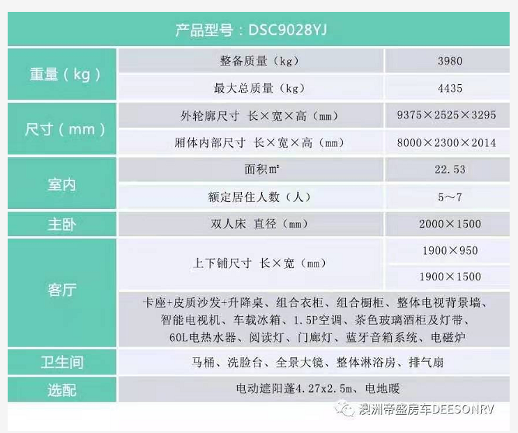 帝盛 經(jīng)典系列-8米景觀款 營(yíng)地拖掛房車(chē)(圖1)