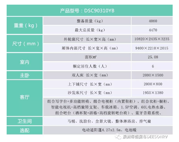 帝盛 經(jīng)典系列-10米商務(wù)款 營地拖掛房車(圖10)