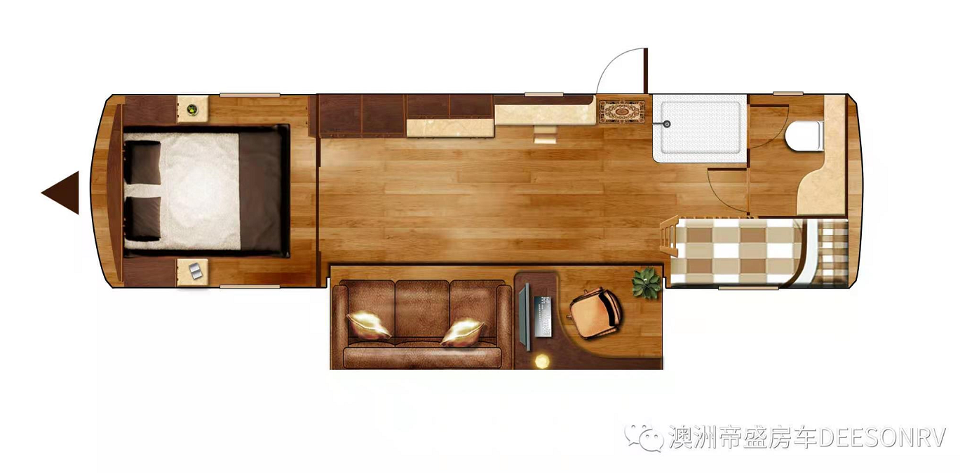 帝盛 經(jīng)典系列-10米商務(wù)款 營地拖掛房車(圖1)