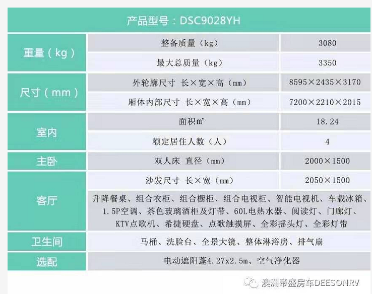 帝盛 經(jīng)典系列-8米KTV款 營(yíng)地拖掛房車(圖3)